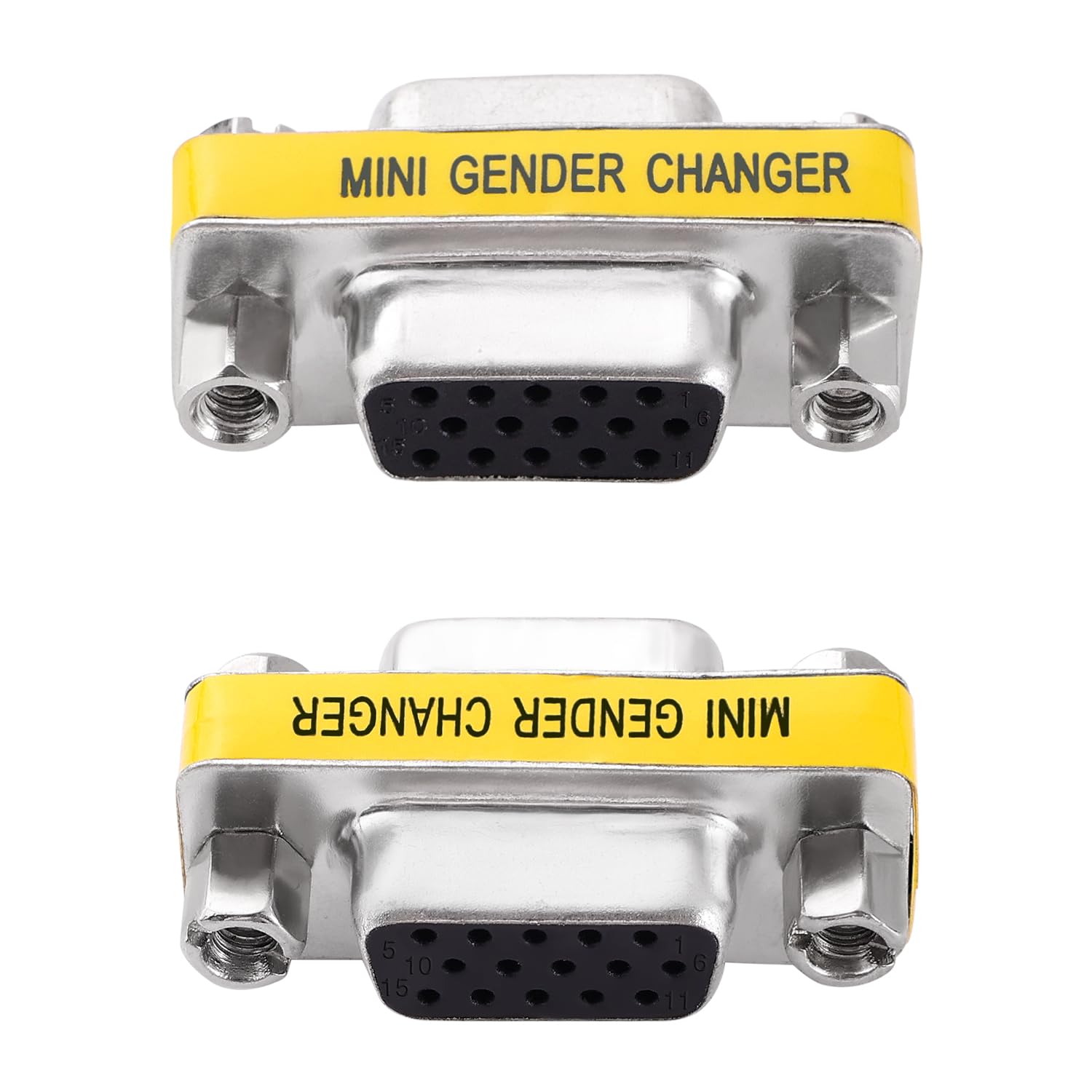 2 Sztuk VGA 15 Pinów Żeńskie na Żeńskie Złącze, Złącze VGA Gender Changer, do Monitorów