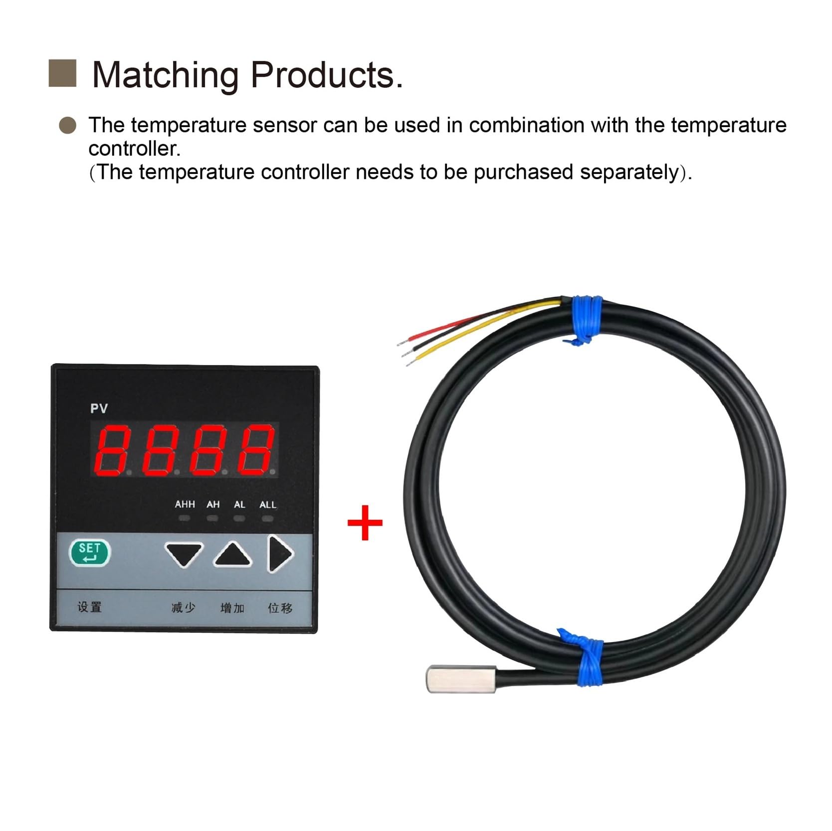 Capteur de température Sensor de Temperatura de Superficie, sonda Adhesiva Impermeable, Sensor Digital de Superficie Plana con Cable RVVP(SMD Package 1.5M)