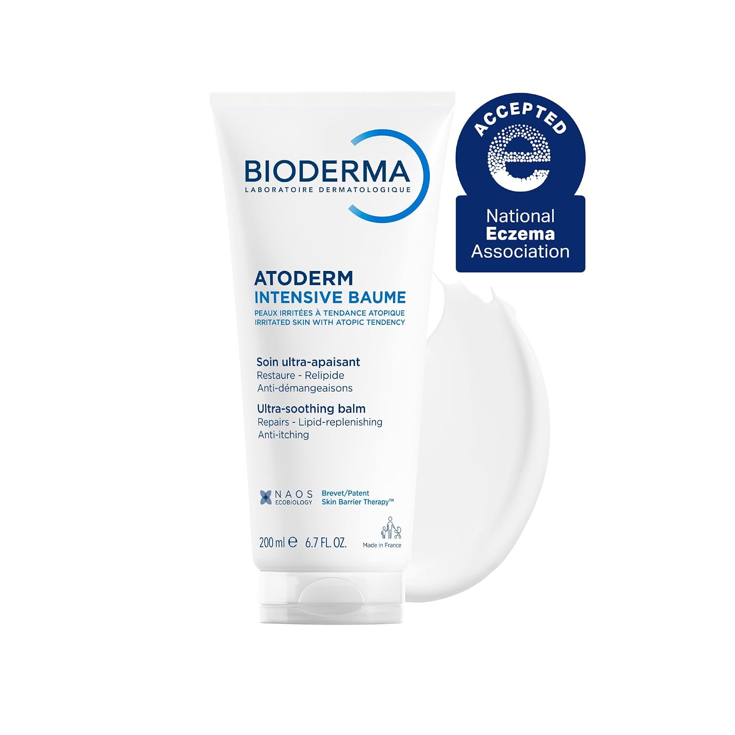 Bioderma Atoderm Intensive Balm, Nourishing Body Cream- for Very Dry Sensitive Skin, 6.8 Fl Oz