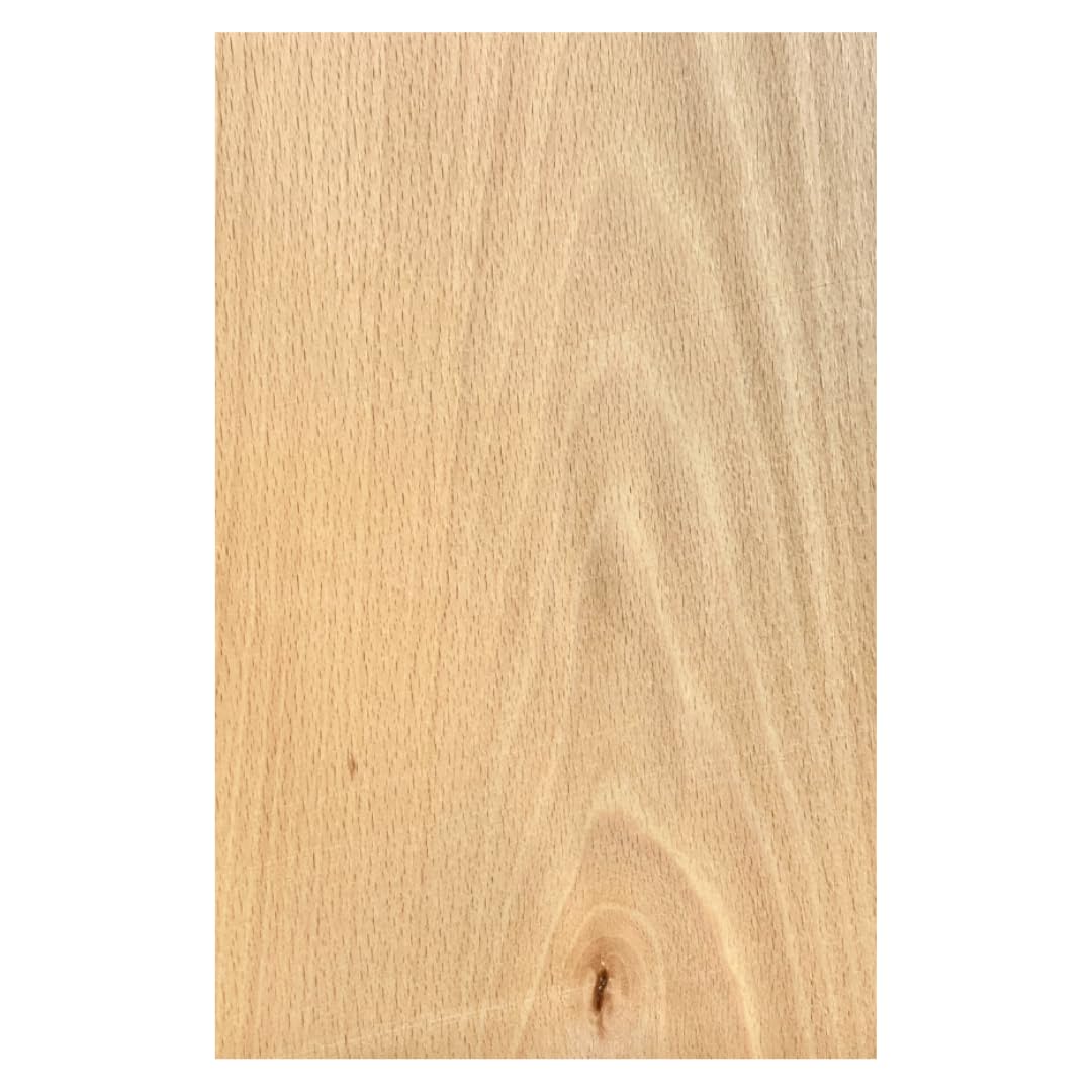 Lot de 10 feuilles de placage de bois naturel pour la marqueterie de hêtre, 280 x 180 x 0,6 mm