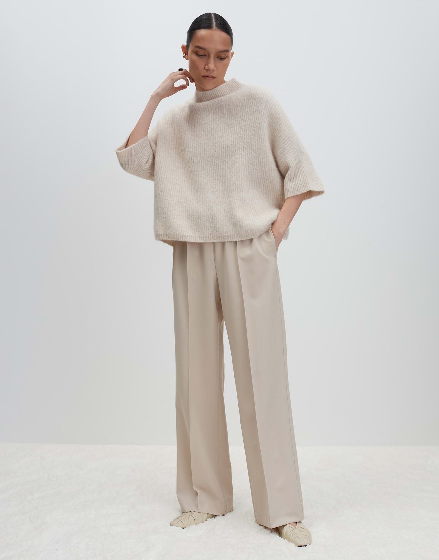 someday Damen Pullover | TALENE Loose Strickpullover aus Alpakamix