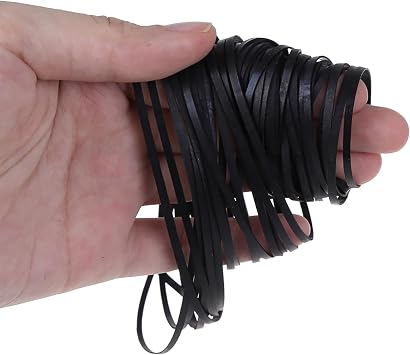 Pack of 100 Assorted Flat Drive Belts 4mm Wide Cassette Tape Machine Rubber Belt Recorder Portable Player Square Cassette Tape Belt