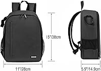 Vista 8 de CADeN - Mochila para cámara profesional DSLR / SLR sin espejo, resistente al agua, maletín compatible con accesorios de cámaras Sony, Canon, Nikon