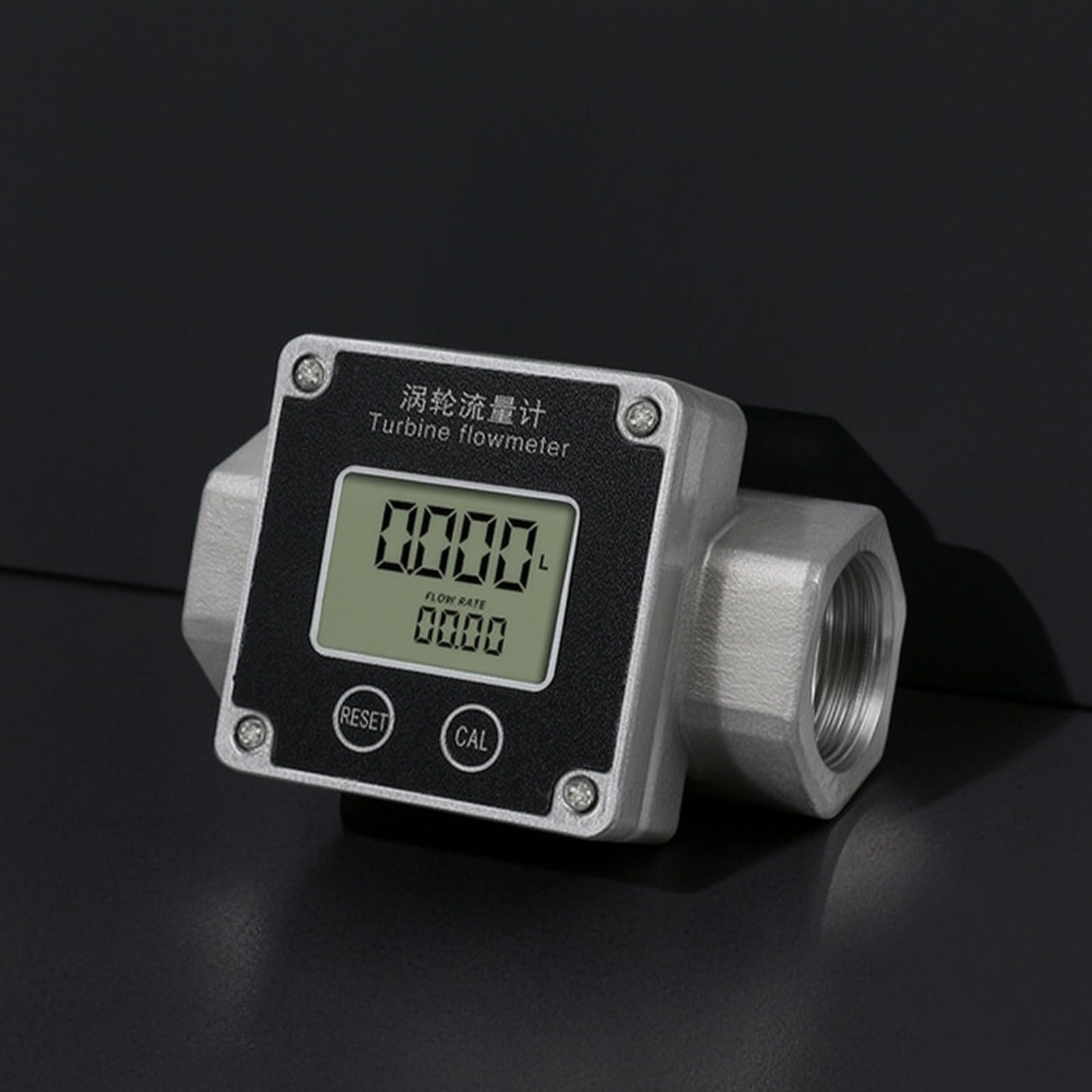 Caudalímetro Turbina en Línea Caudalímetro con Turbina Electrónico Medidor Flujo con Pantalla Pantalla Digital para Fontanería, 2 Pulgadas, style to 5