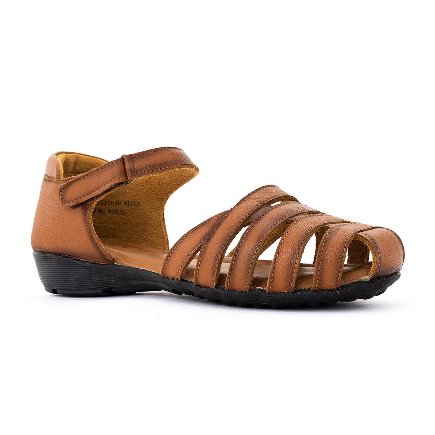 Khadims Sharon Brown Leather Flat Sandal for Women (2661253) (B0CXSCJQYZ) Amazon Price History, Amazon Price Tracker