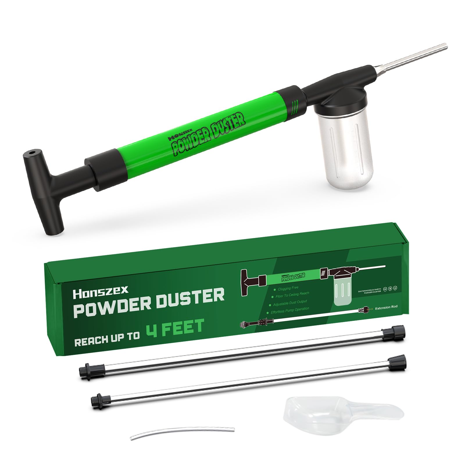 Amazon.com: Honszex Diatomaceous Earth Duster, Reach Up to 4 FT