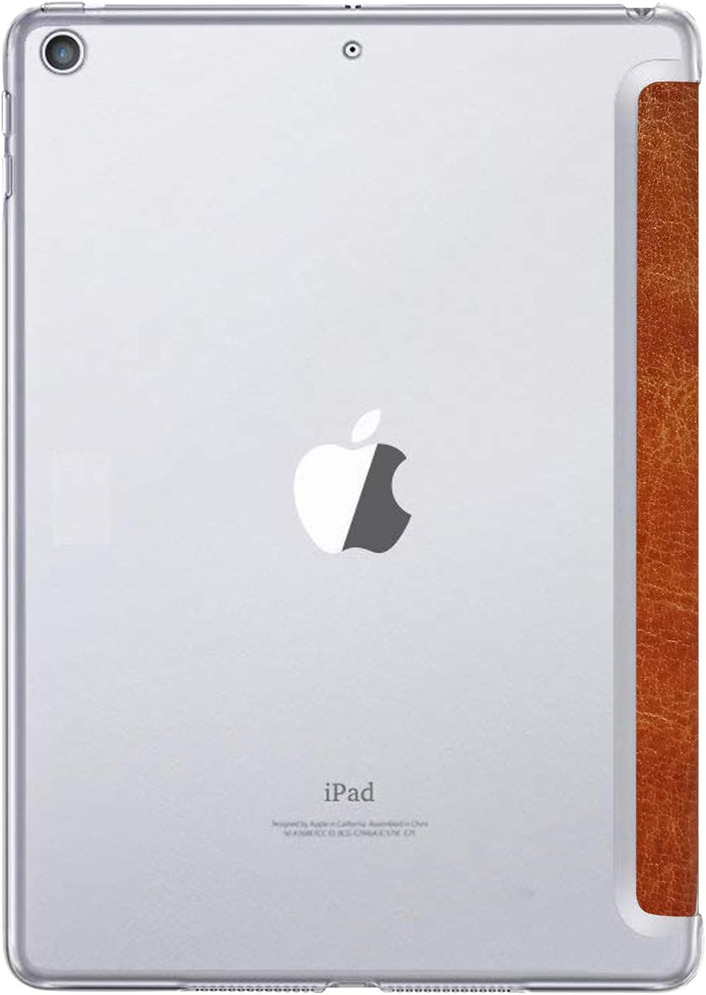DuraSafe Cases Compatible with iPad 10.5 Inch 2019 Air 3rd Gen [ Air 3 ] MV172LL/A MV162LL/A MV152LL/A MUUT2LL/A MUUR2LL/A MUUQ2LL/A Printed Slim PC Dual Angle Stand Clear Back Cover - Brown Texture