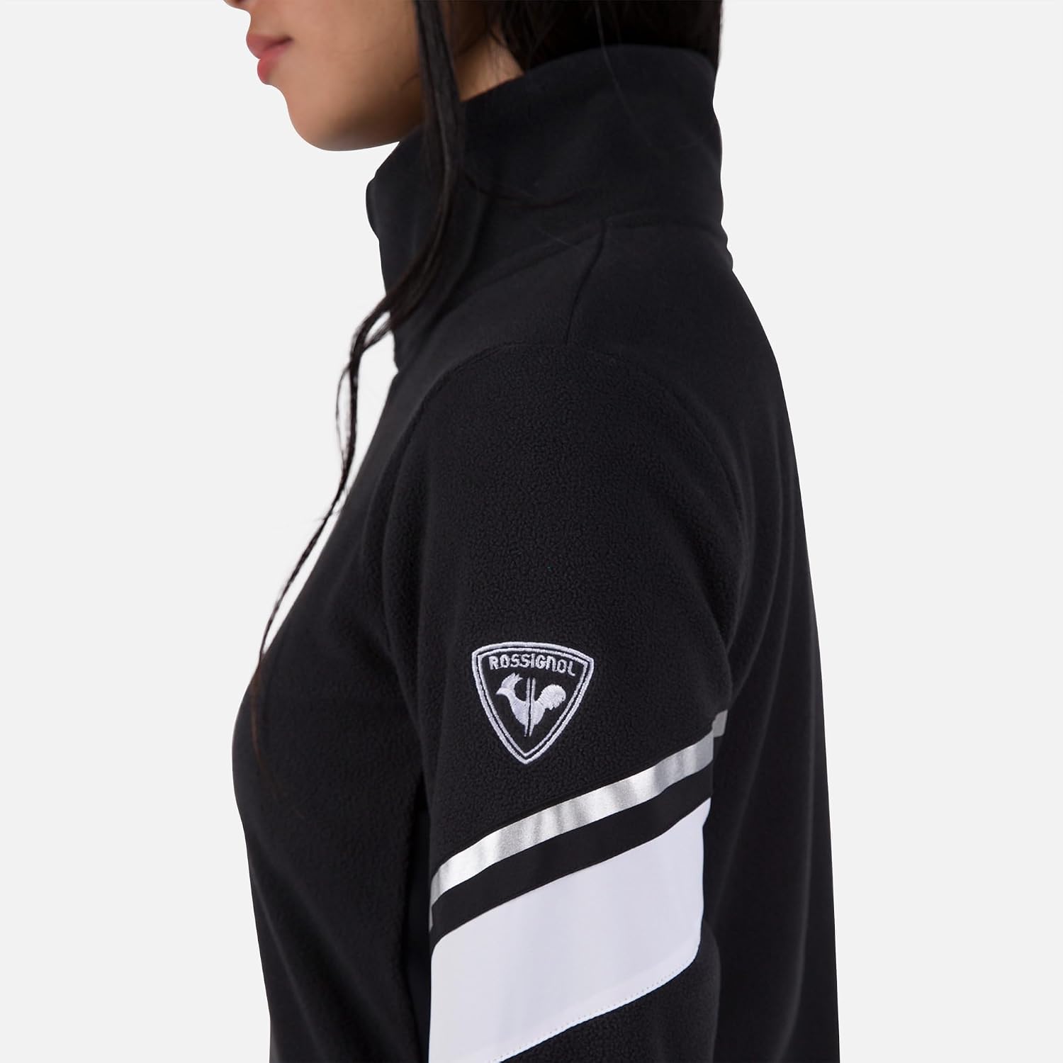 Rossignol Strawpile Fleece - Mid Layer for Women - Warm Ski Base Layer with Half Zip