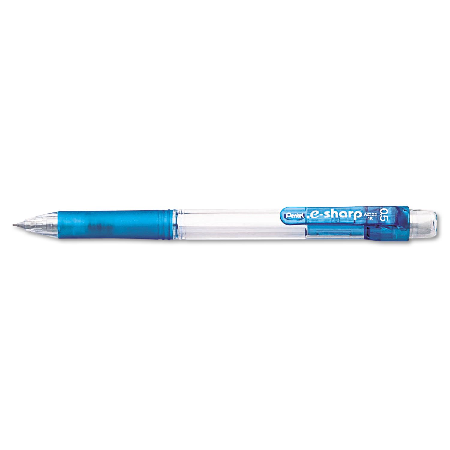 PENTEL AZ125S .e-Sharp Mechanical Pencil, 0.5 mm, Sky Blue Barrel;12 Total