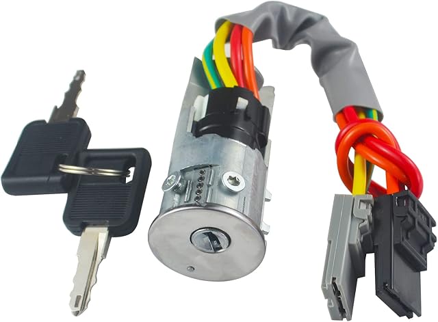 FanPaYY Ignition Lock Car Ignition Barrel Switch with 2 Keys Barrel Lock Switch 7701203147 For Ni-ssan Primastar Opel Vivaro Trafic Vauxhall Vivaro