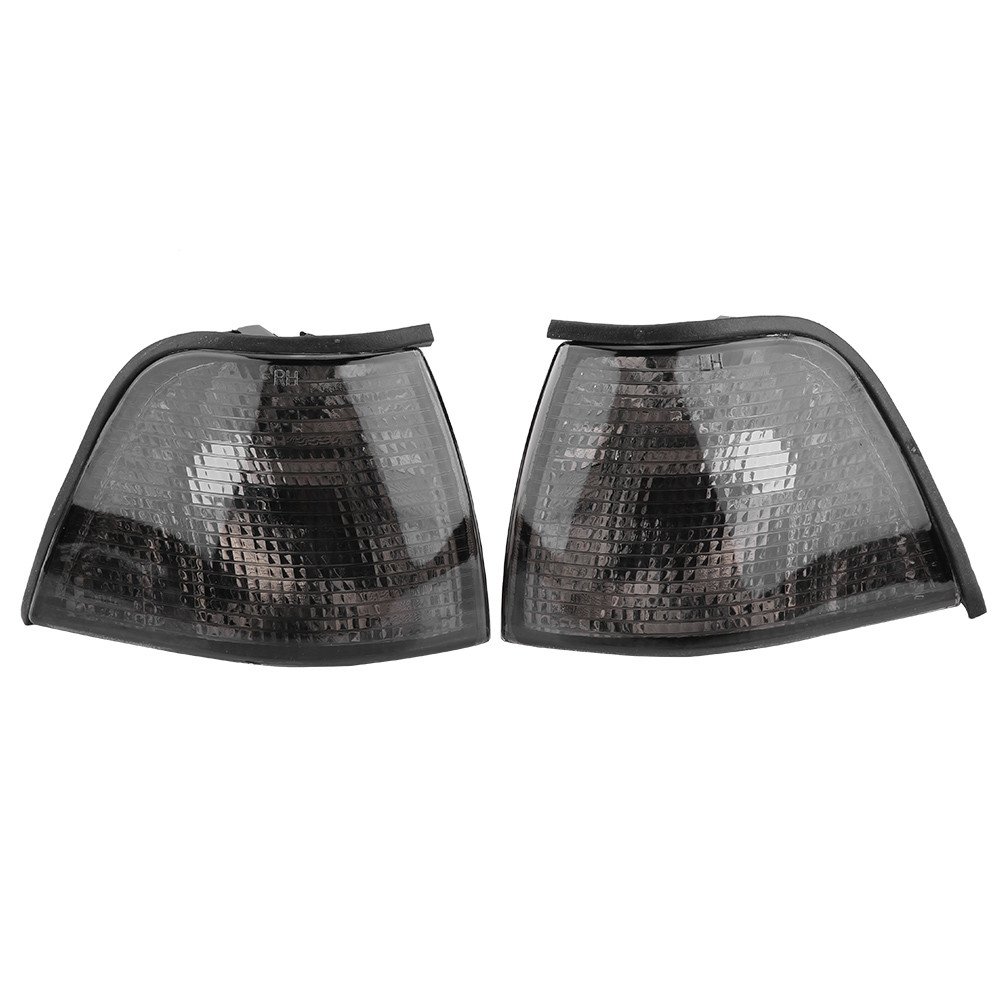 Qiilu 1 Paire de Couvercles de Feux de Clignotant, Coquille Avertissement Lumière pour 3 séries 318i 325i E36 4DR 92-98