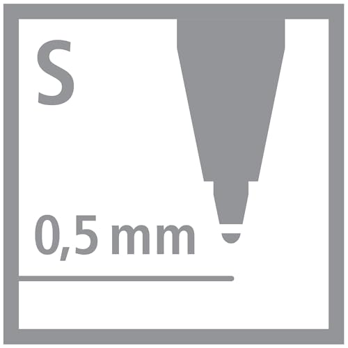 STABILO - Filzstift und Fineliner in einem - Trio 2 in 1-10er Pack - schwarz