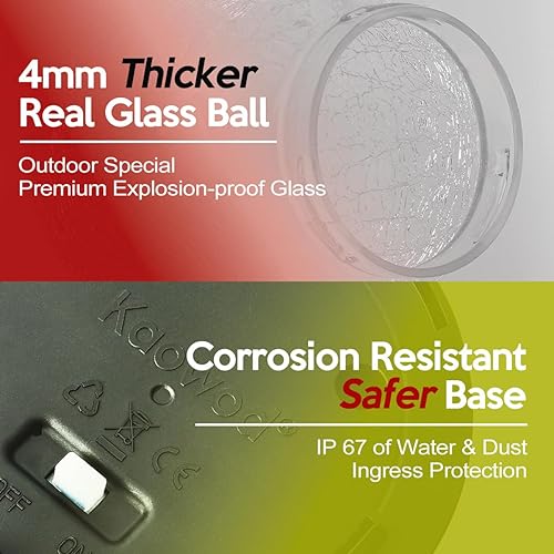Miniatura 5 de Luces solares impermeables al aire libre IP65, bolas de luz solar LED para césped, jardín, patio, mesa, decoración artística, paisaje de patio,