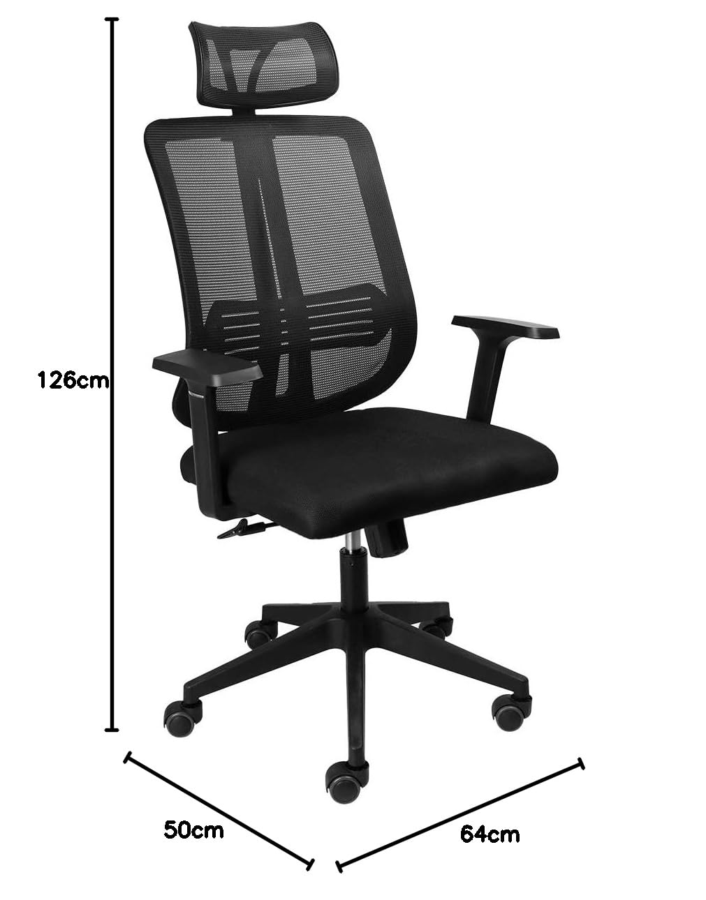 CADEIRA OFFICE GO STAR PLUS PRETA – COGSP10P - VINIK : Amazon.com