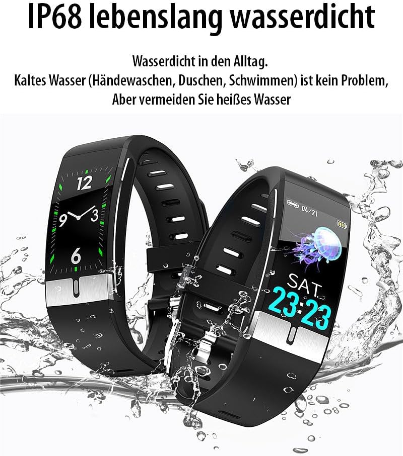 Multiple Newgen Medicals FBT-115 trackers displaying health metrics