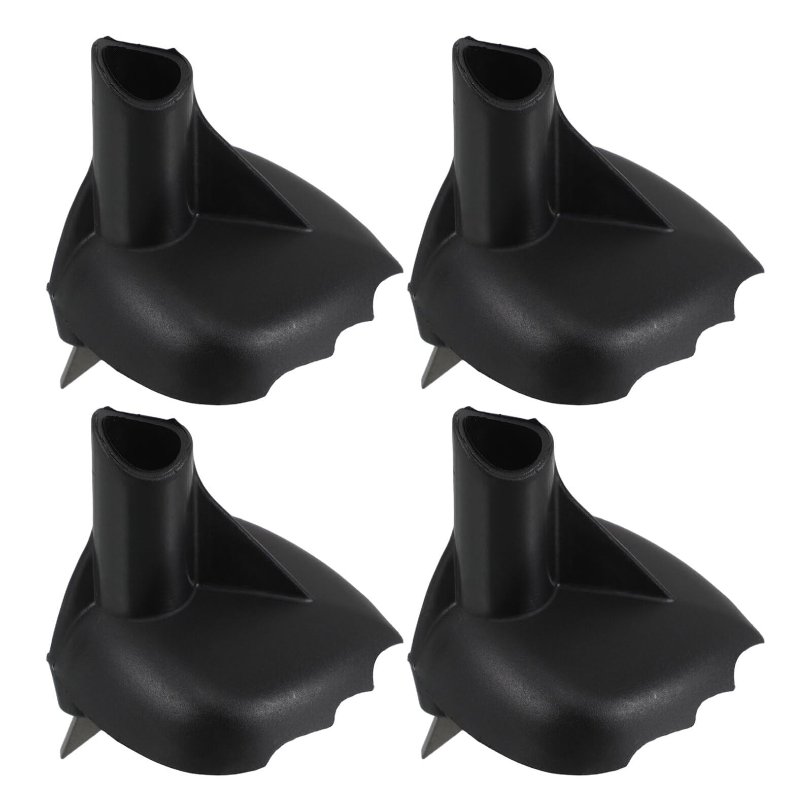 Toddmomy 4 Piezas Puntas de Bastón Aplicables de Nylon y Acero Tungsteno para Bastones de Senderismo Resistentes al Barro, Compatibles con Esquí y Trekking en Nieve y Hielo
