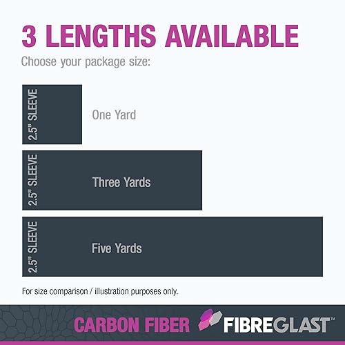 Miniatura 5 de Fibre Glast Funda unidireccional de fibra de carbono  Tubo de grafito de alta resistencia para unir y reforzar mangueras, palos de hockey, remos,