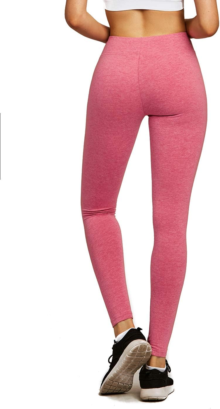 Sofra Women's Medium Weight Breathable Cotton Leggings - Image 4