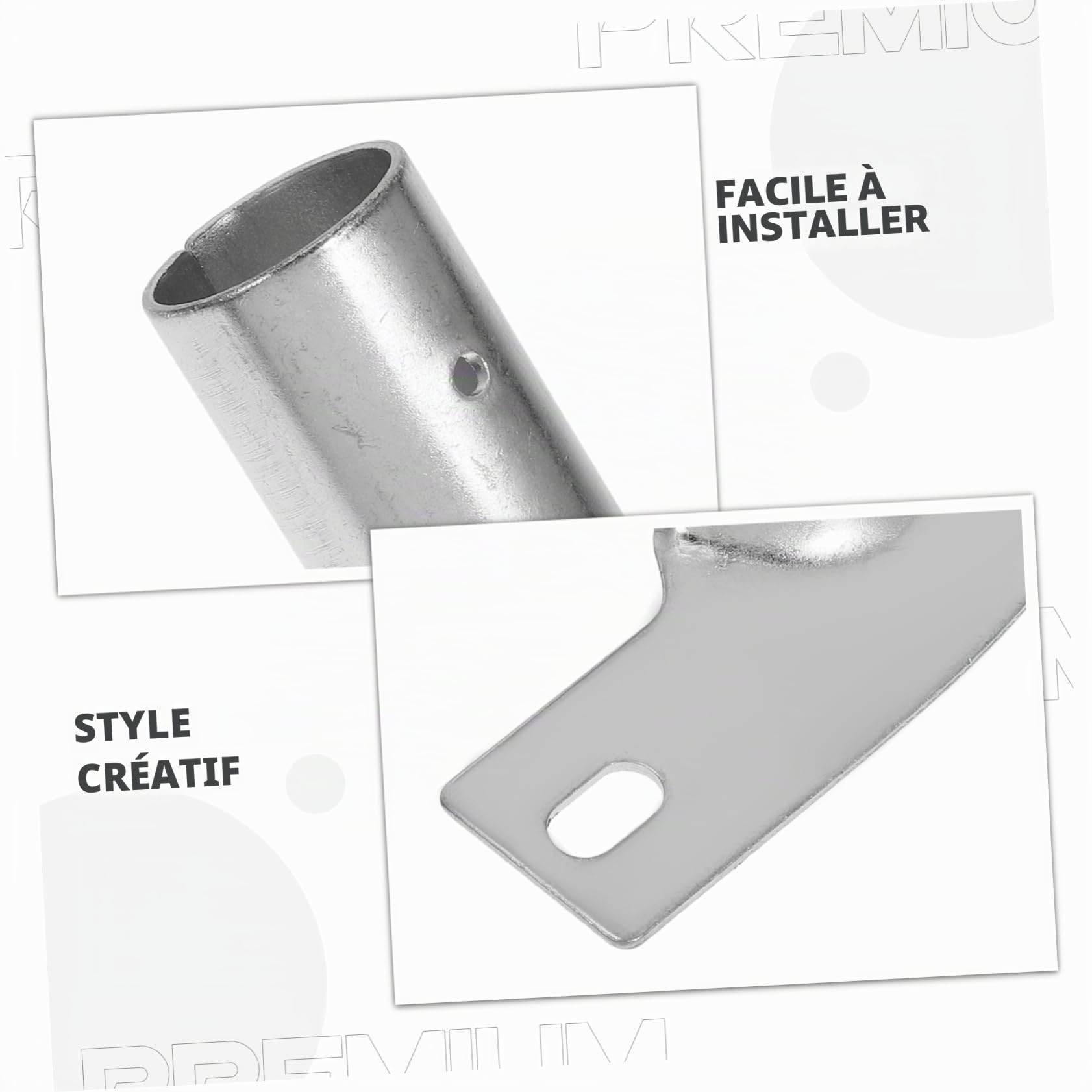 Adaptateur De Support De Manche À Balai 3 Pièces Connecteur Métallique Fileté Pour Balai Brosse Et Nettoyant Sol Adaptateur Tête De Durable Et Facile À Installer
