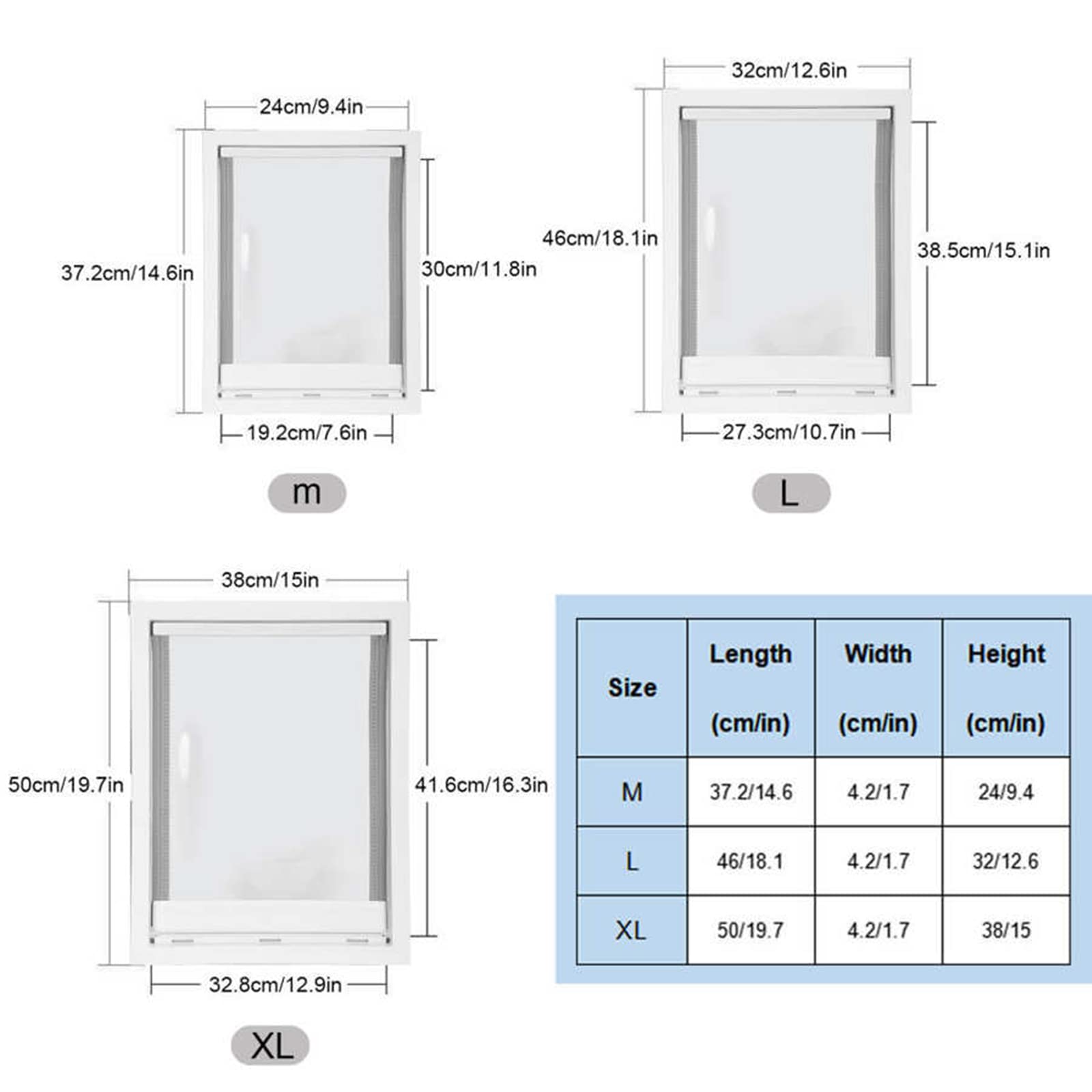 Chatiere Pour Chien,Porte Moustiquaire Pour Chien Avec Système De Verrouillage,Chatière En Plastique PVC De Qualité Supérieure Pour Grands Chiens Et Toutous,Pas Pour Le Verre,Blanc,XL