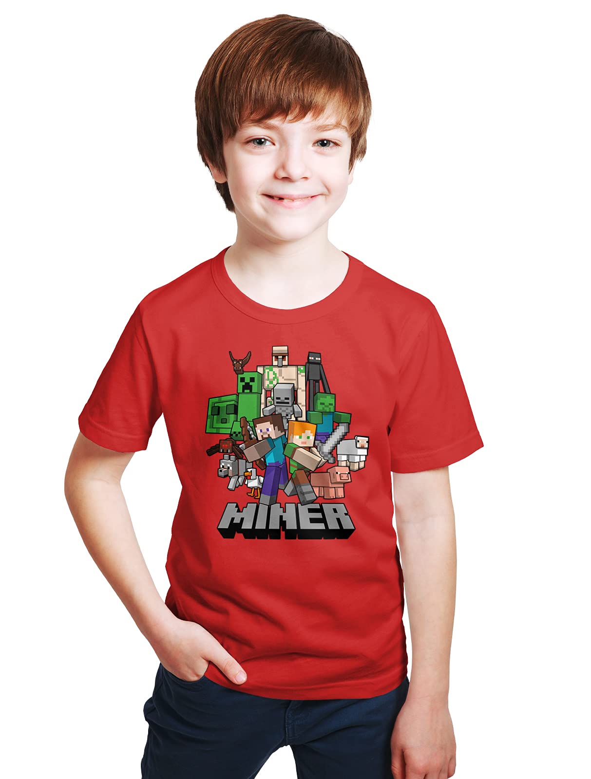 AirDrop Gaming Miner Relaxed Fit T-Shirt for Boys 429