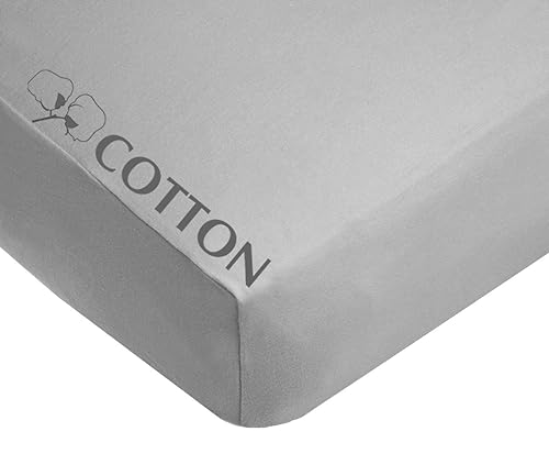 Miniatura 2 de American Baby Company Sábana bajera de cuna de algodón 100% natural de 52" x 28" - Suave, transpirable, hipoalergénica y delicada para cama de niños