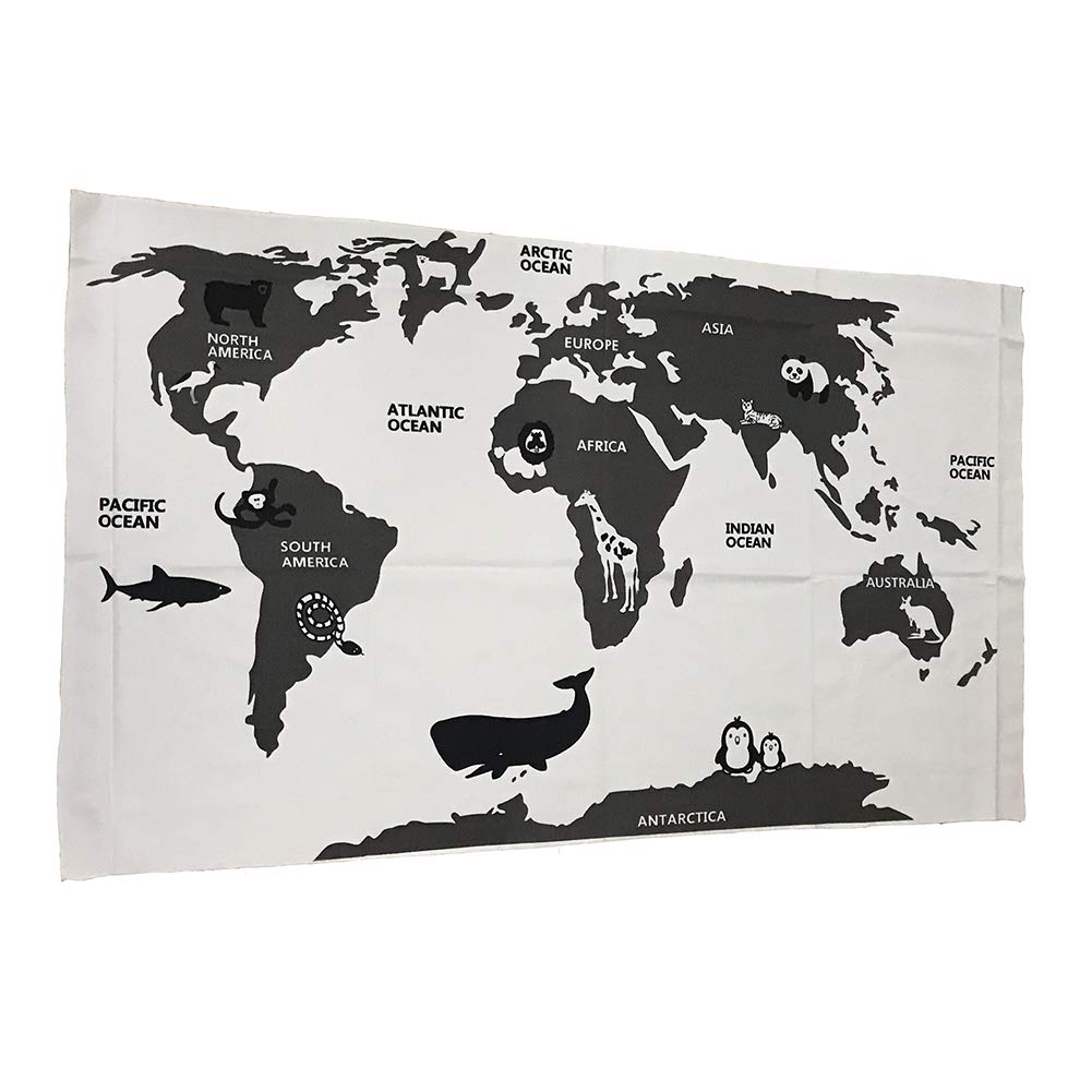 Autohigh Kids Play Mat World Map Educational Children S Learning