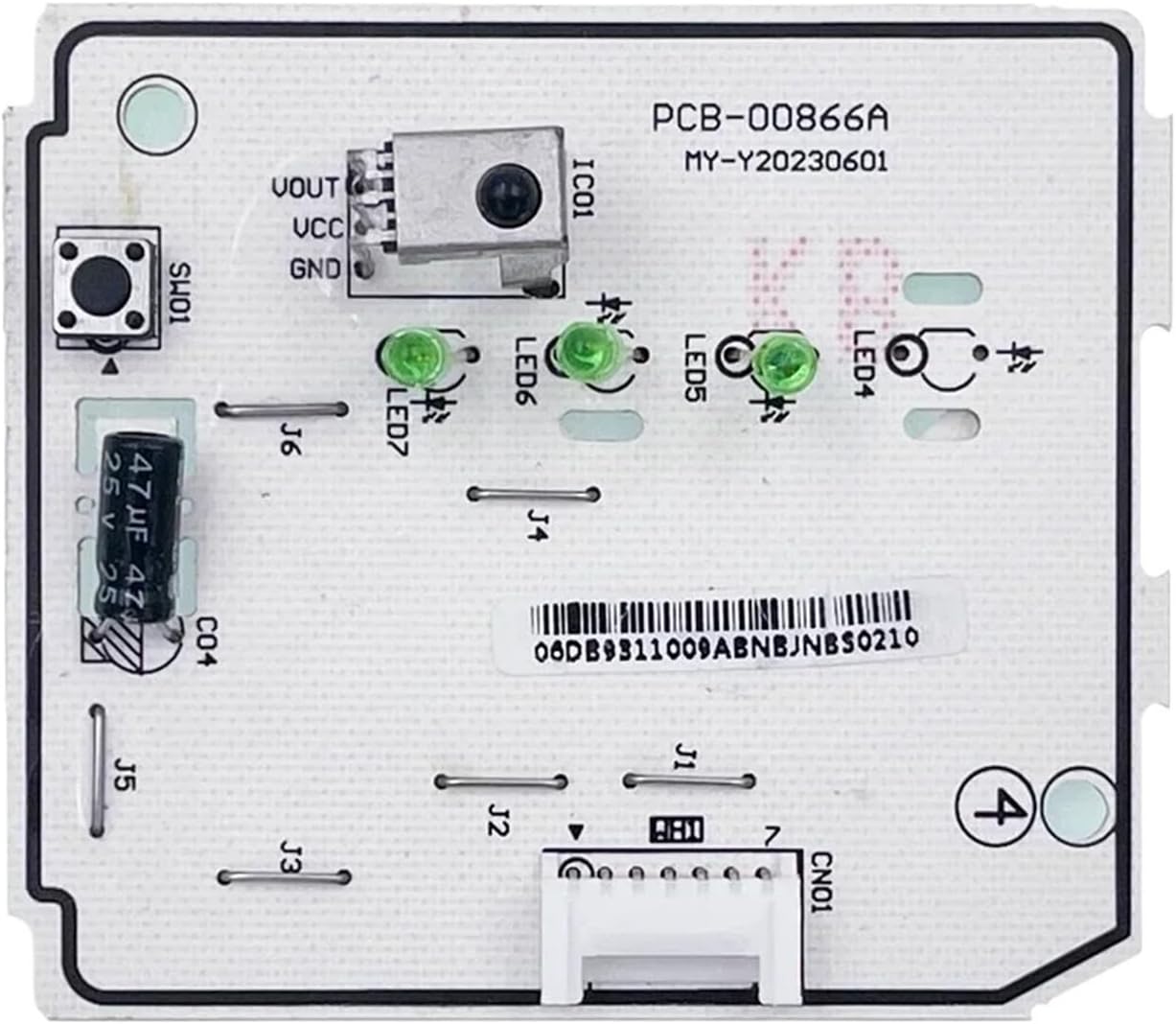 DB93-11009A Display PCB PCB-00866A Indoor Unit Signal Receiving Control Board for Air Conditioner Conditioning Parts