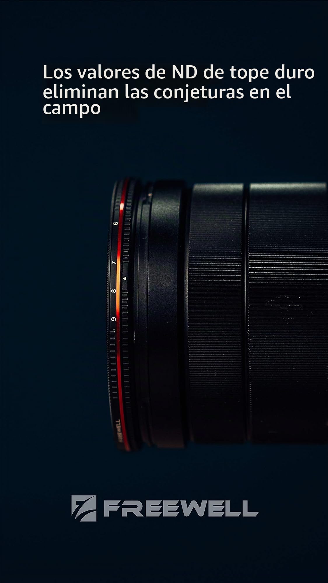 FREEWELL 77mm Roscado Parada Dura Variable ND Filtro Día Estándar 2 a 5 Paradas