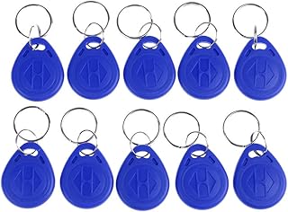 CHICHIYANG 10Pcs Keychains Contactless 125KHZ RFID Proximity ID Card Token Tag Keypad Card for Door Lock Entry Access Control System