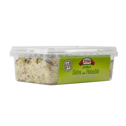Miniatura 8 de Ziyad Halva tradicional de sésamo mediterráneo de Halva, pistacho sin aditivos, sin conservantes, 25 onzas