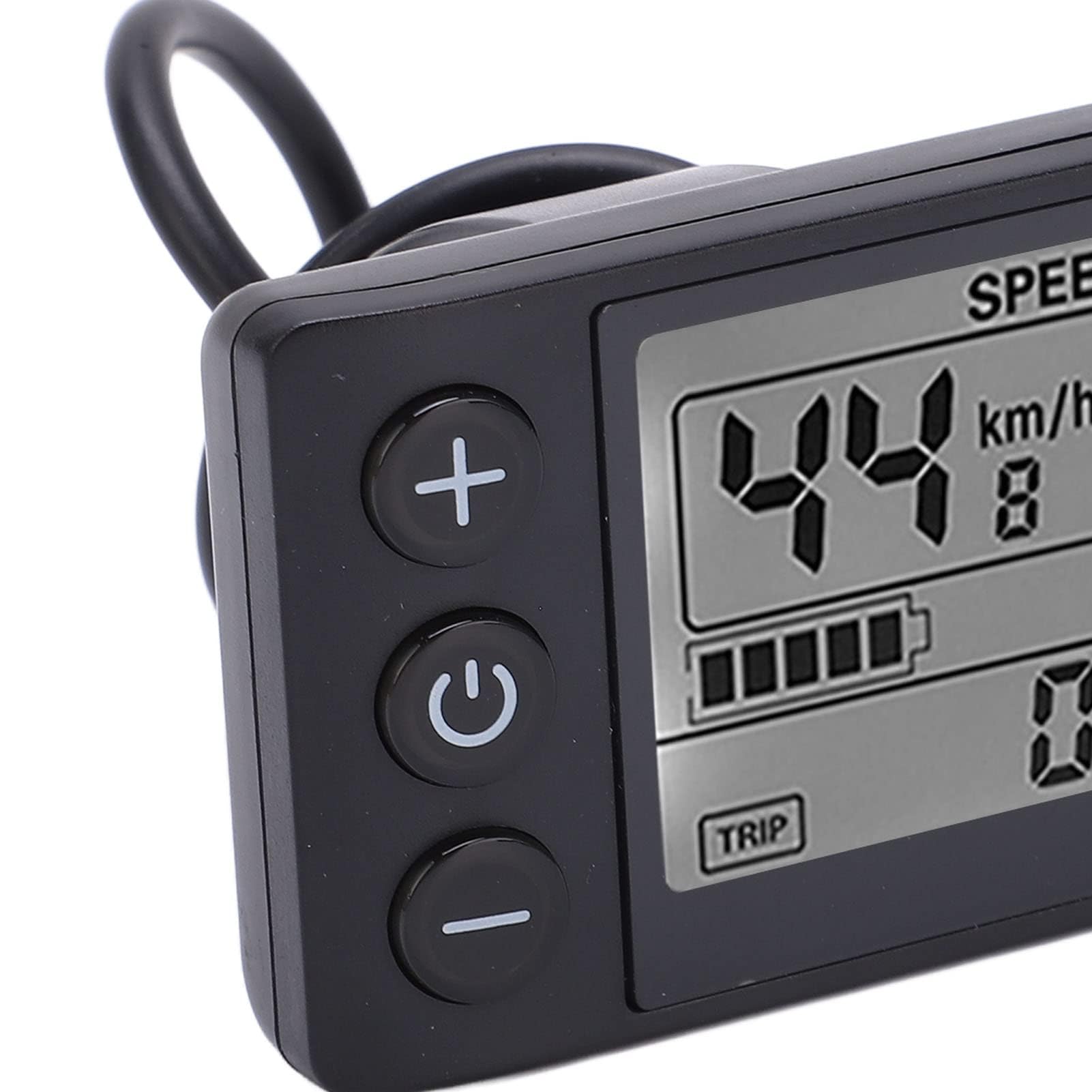 Ejoyous S866 LCD Wyświetlacz, komputer wodoodporny do roweru elektrycznego S866 z miernikiem wyświetlacza 24 V 36 V 48 V z panelem sterowania z kablem połączeniowym z wodoodpornym złączem