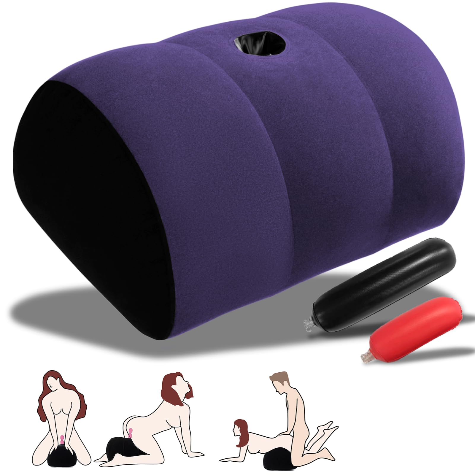 Dildo Mount Inflatable Sex Position Pillow for Adults Sex Furniture Sex Toys for Women Dildo Chair Sex Toy Mount Couples Women: Blue