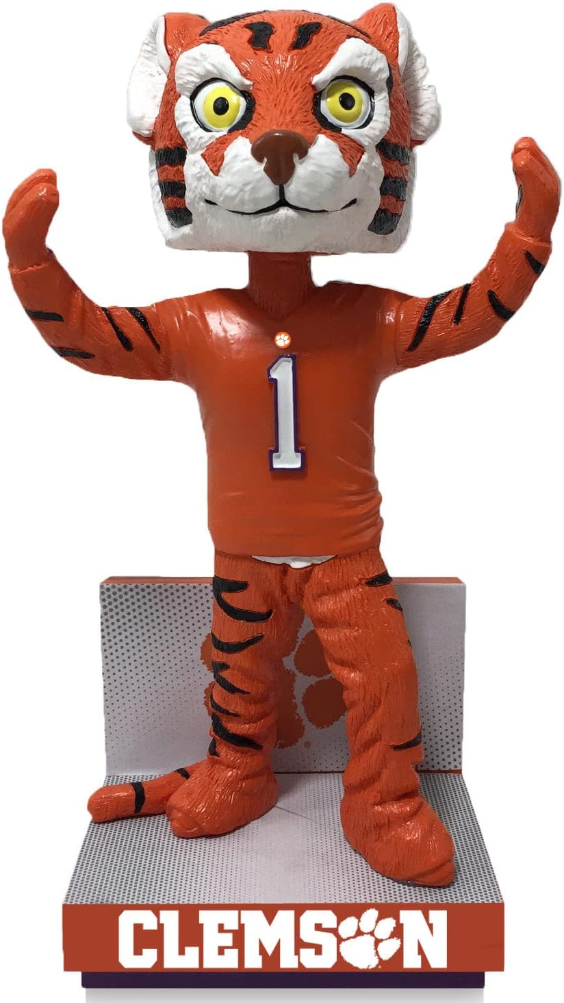 The Tiger Clemson Tigers Orange Jersey Bobblehead NCAA College