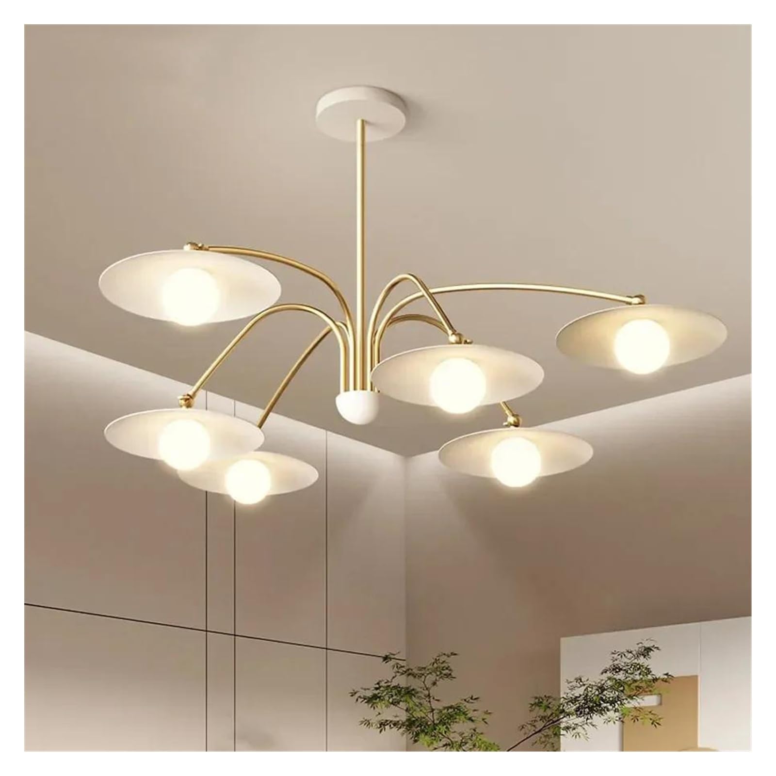 HYJAUSXB Home Decoration LED Chandelier Nordic Modern Ceiling Lamp Minimalist Bedroom Lights Living Room Dining Decor Chandeliers
