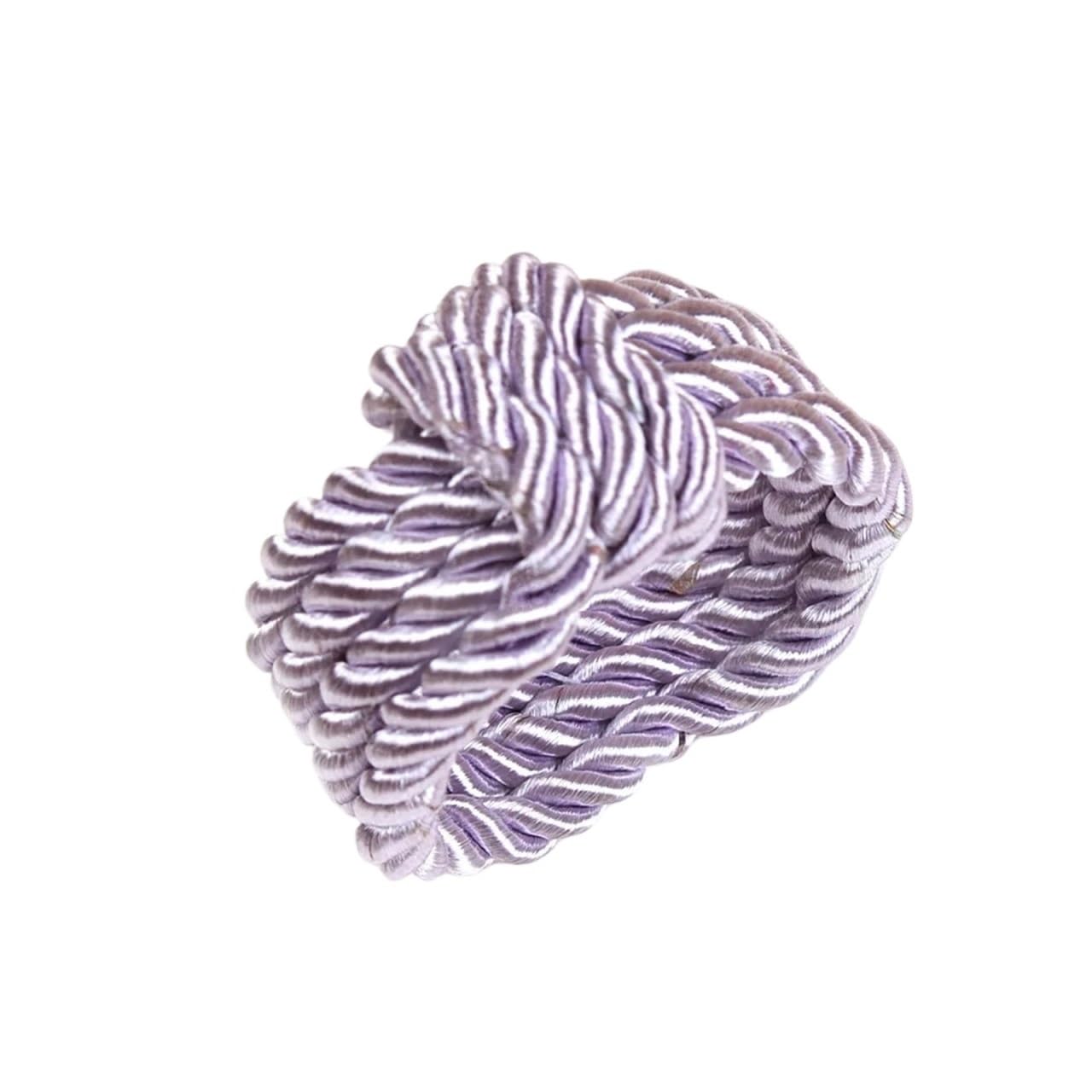10PCS Woven Rope Napkin Rings for Christmas Table Decor Solid Color Napkin Buckle
