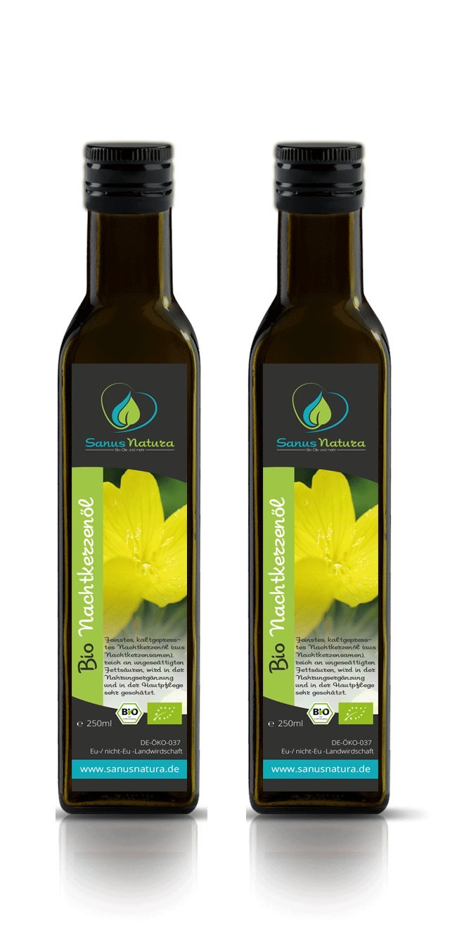 Sanus Natura Bio Nachtkerzenöl 500ml Glasflasche