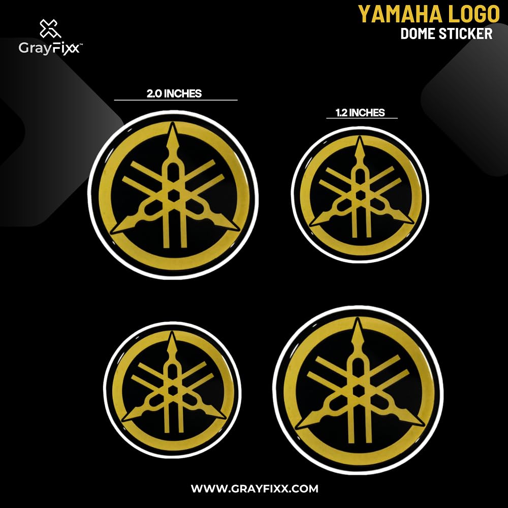 Yamaha ABS Emblem Decal Logo Letter Sticker - 3.25x2 Black & Chrome - For Fairing, Tank, Fender Yamaha ABS Emblem Decal Logo Letter Sticker - 3.25x2 Black & Chrome - For Fairing, Tank, Fender