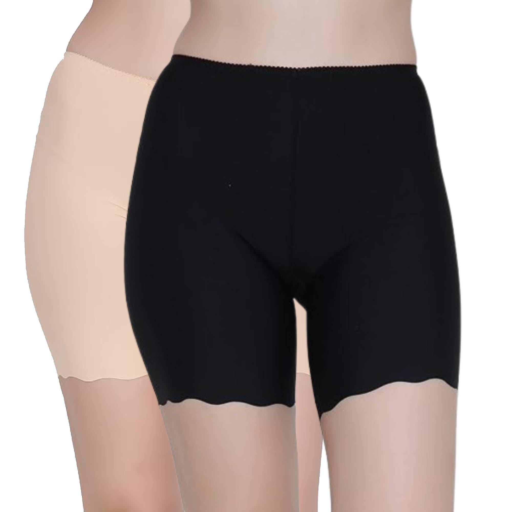 Women's Nylon Spandex Seamless Leggings Cycling Active Shorts/Under Skirt Shorts, (Pack of 2)-image-49