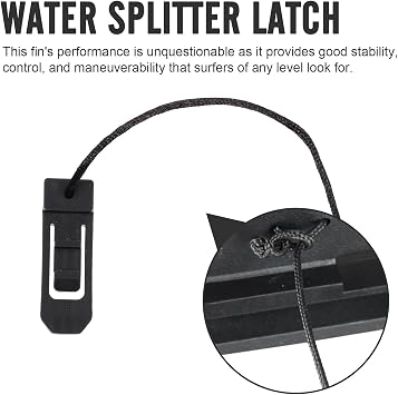 4pcs Black Plastic Boat Fin Catch Paddle Latch Replacement Buckle for Canoe and Paddle Board Strong Driving Function Suitable for Marina and Water Sports