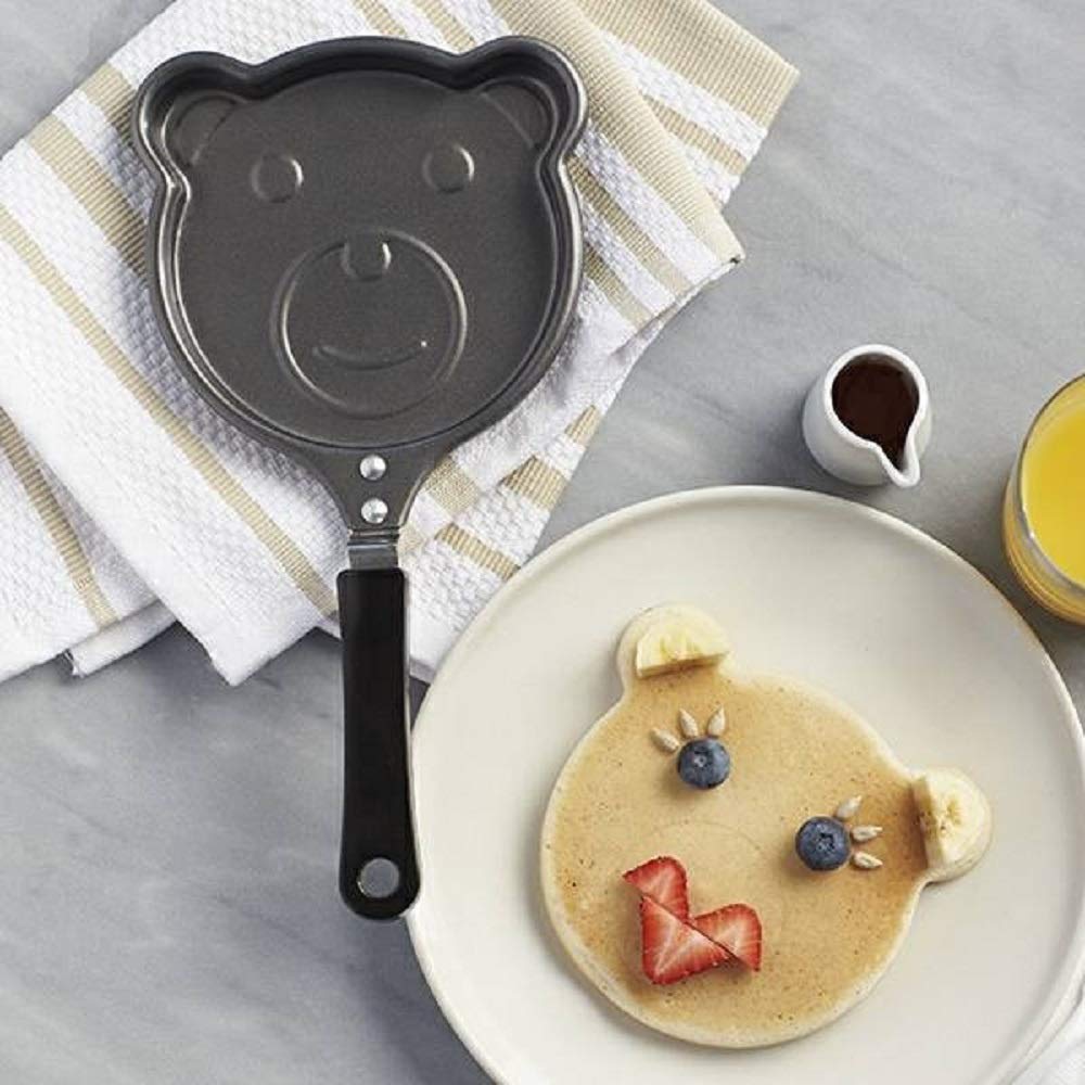 GLOWICK Mini Egg Frying Pan Cartoon Shape Non-Stick Mini Egg Pancake Frying Pan Cookware Saucepan Breakfast Maker Egg Frying Pan (1Pcs) 1