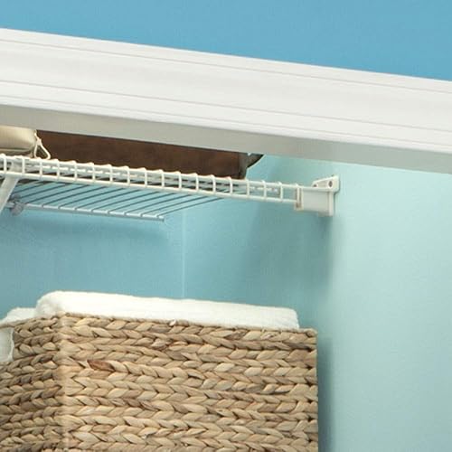 Vista 3 de ClosetMaid 21941 Soportes de pared de perfil bajo precargados de 2.75 pulgadas con anclajes para estanterías de alambre, paquete de 250