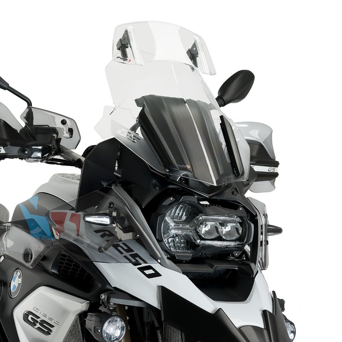 Deflecteur Compatible avec Pare Brise Spoiler de Bulle Clip-on Puig 20764W Clair