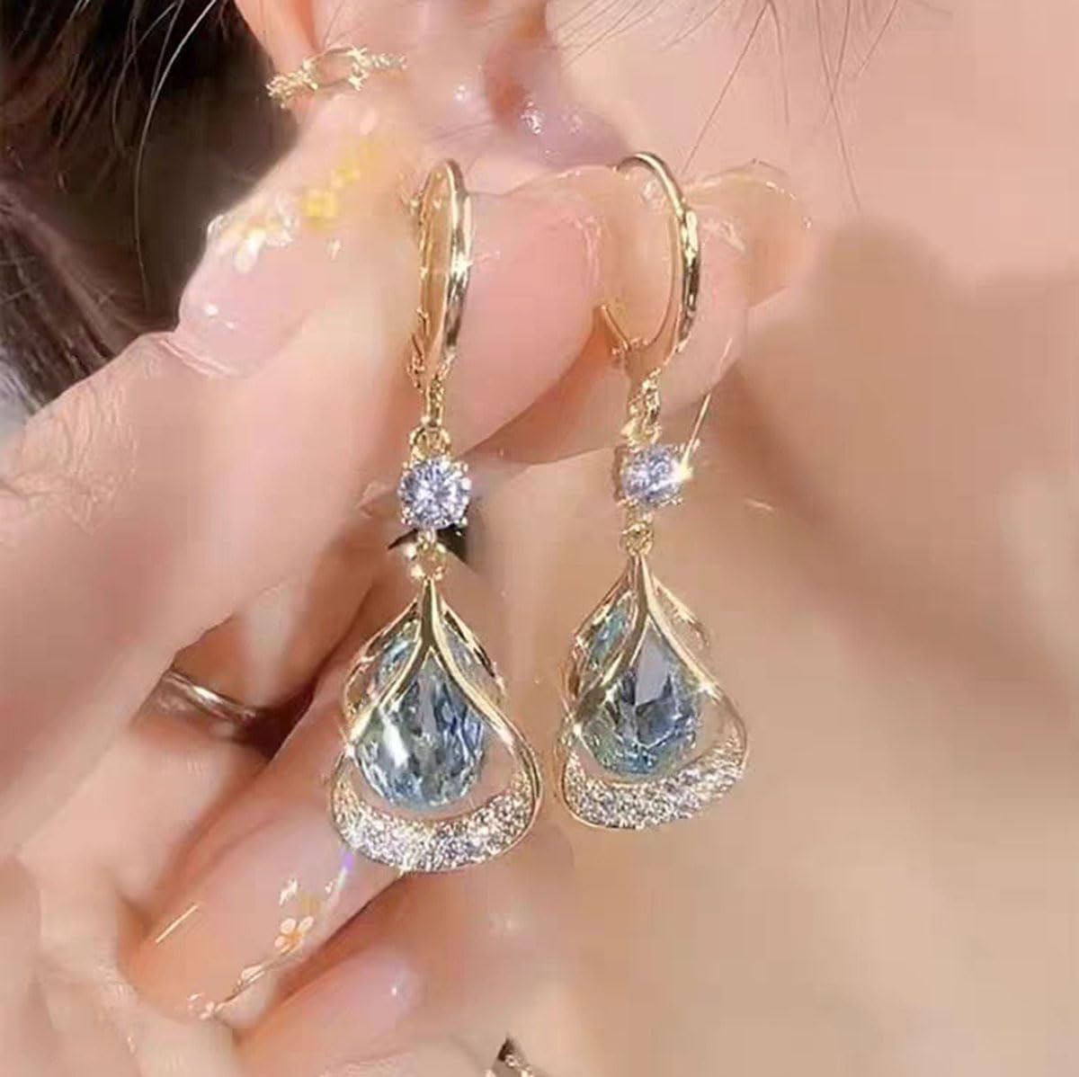 AILYFIRMO Lymph Flow Magnetogen Earrings,Lymphatic Earrings for Women, ymphvity Drainage Acupuncture Slimming Hoop Earrings (4 Pairs)