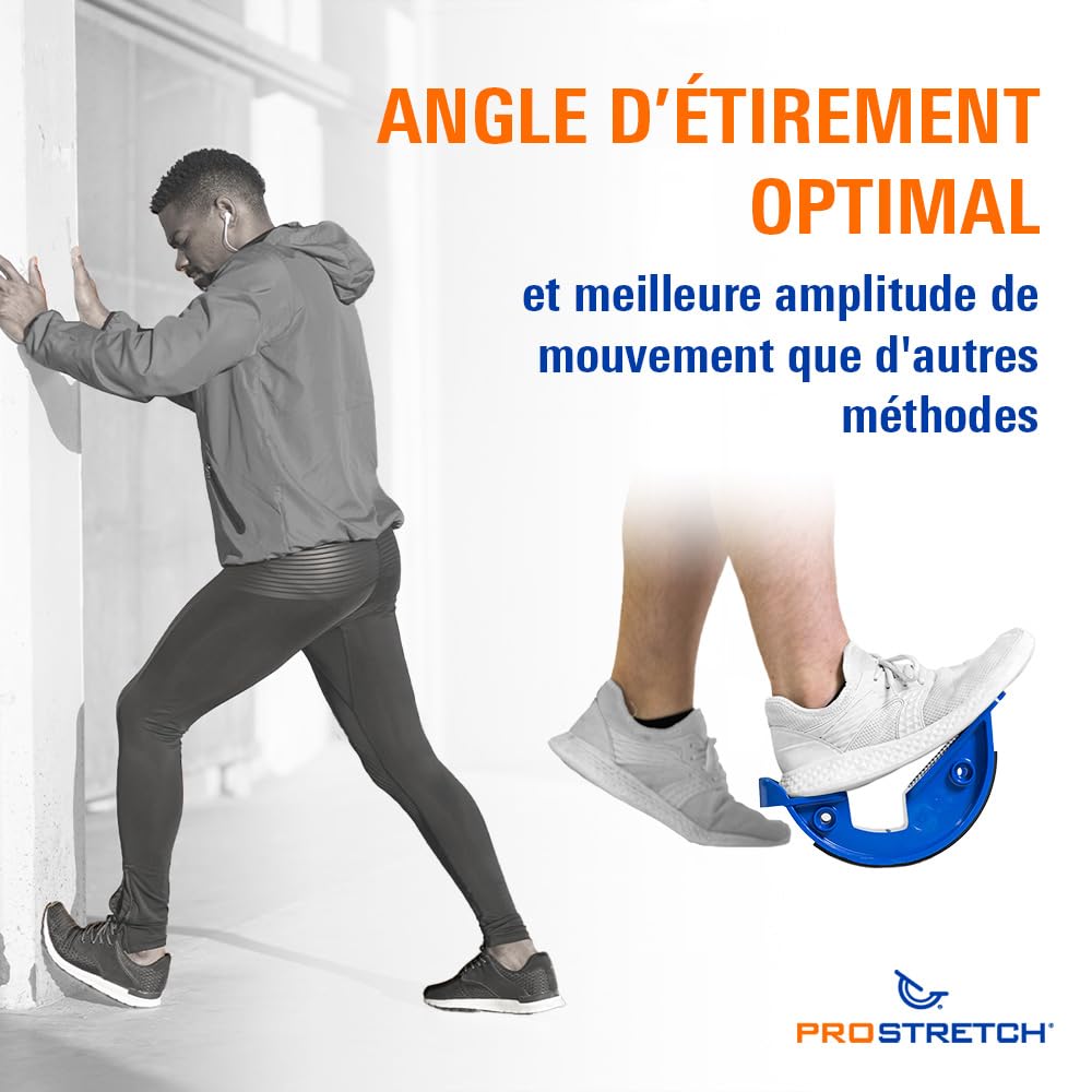 ProStretch – Appareil D’Étirement Original pour Mollets Et Pieds – Soulage Fasciite Plantaire, Tendinite Tendon Achille – Repose Pied Ergonomique – Fabriqué Aux USA