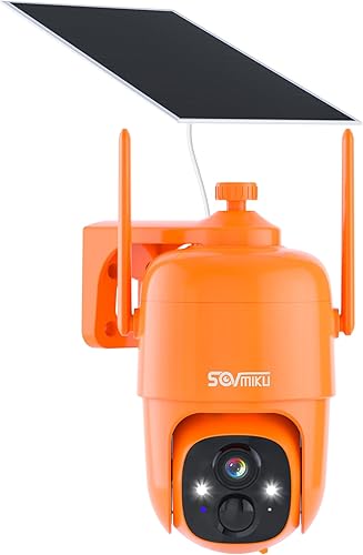 Sovmiku Hephaestus X1 2K Cámara de seguridad solar de defensa activa inalámbrica para exteriores, 2 años de almacenamiento en la nube gratuito, disponible en Yaxa Peru