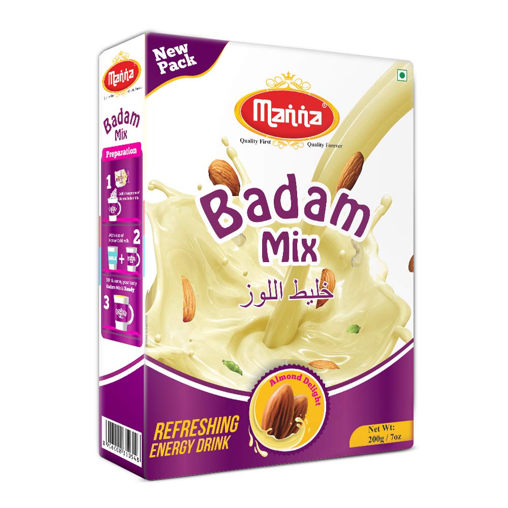 Manna Badam Mix Instant 400g with 10% Badam Pieces
