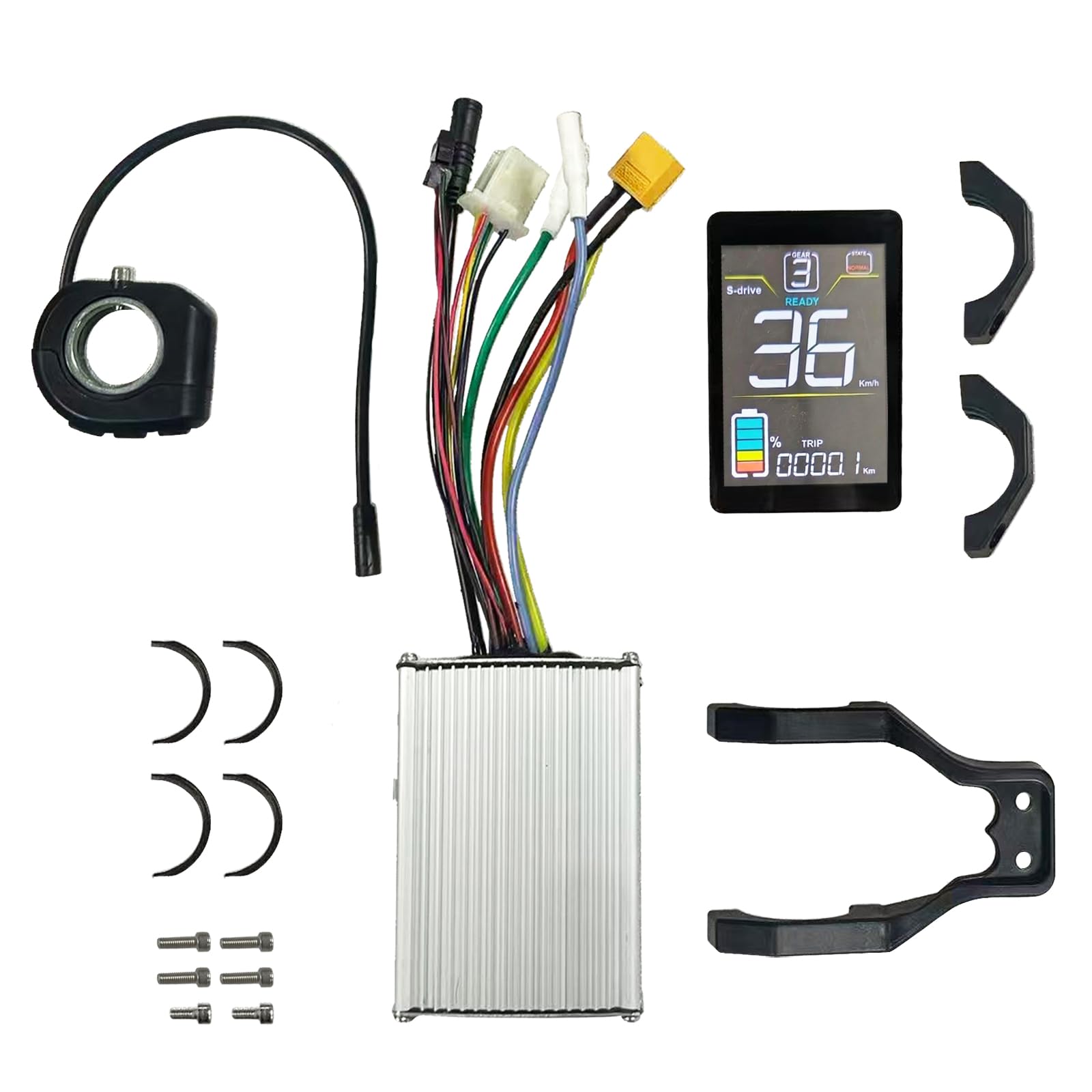 Upgrade-Kit Set kompatibel mit JOYOR S5/Pro ABE/Y8S | Präzise, Vollfarb-Display, Hardware-Upgrade, 36 km/h, E-Scooter,60km/h