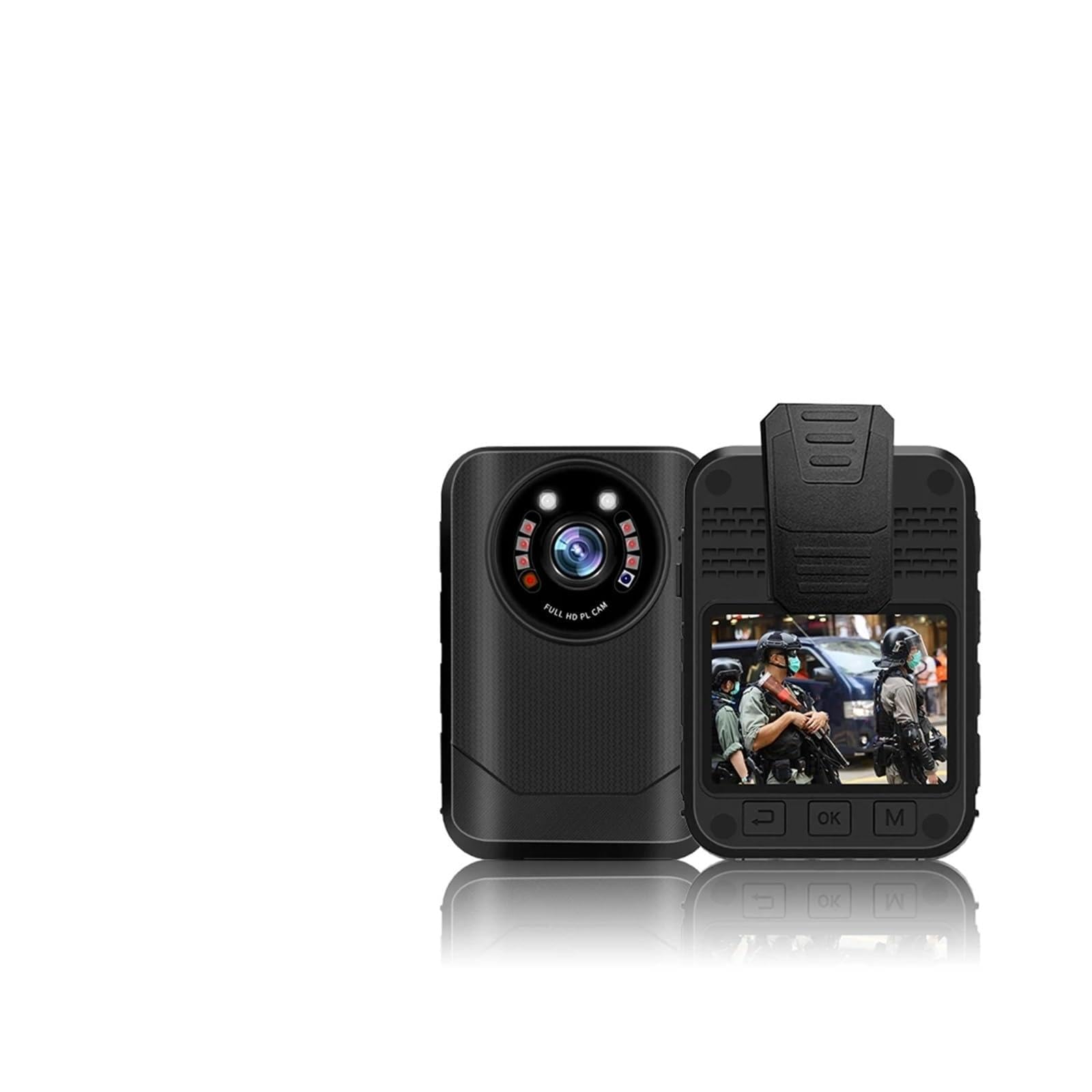 CVFRDD YSW-Q7 1440P HD Law Enforcement Bodycam Chest Recorder Surveillance Security Monitor Wireless Video Mini Body Camera(128GB)