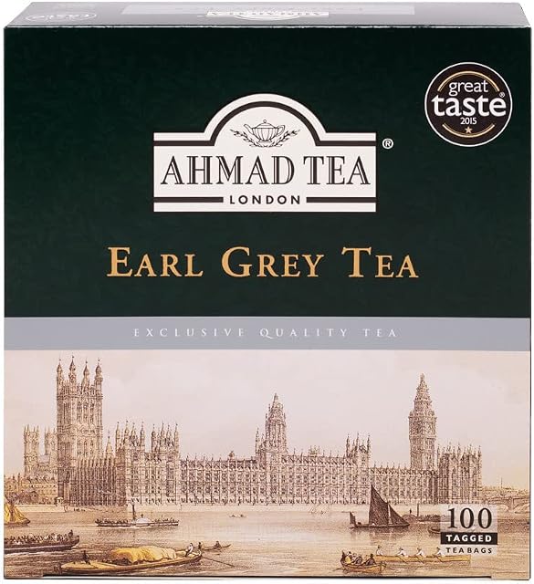 Ahmad Tea Earl Grey Tea | Black Tea - 100 Teabags
